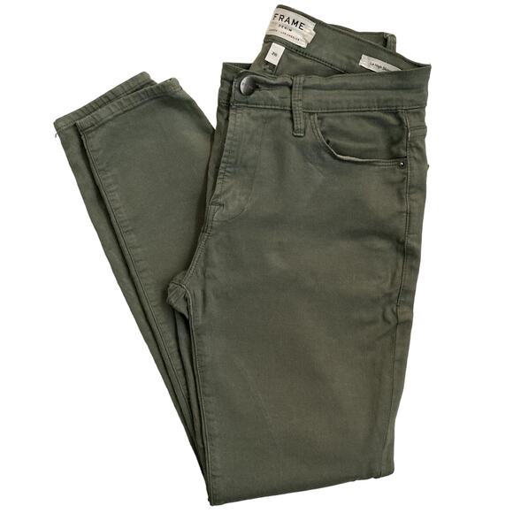 Frame Denim Le High Skinny LHSK007 Platoon - Sage Green - 26 - Picture 1 of 14
